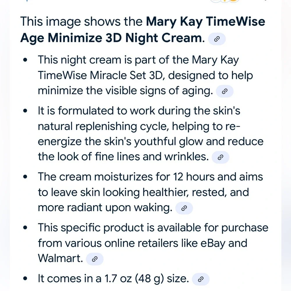 NWT Mary Kay TimeWise Age Minimize 3D Night Cream Size 1.7 OZ
